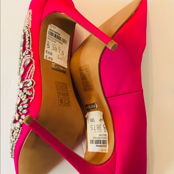 TopShop Glitz Pink Jeweled Pumps - Picture 7 of 7